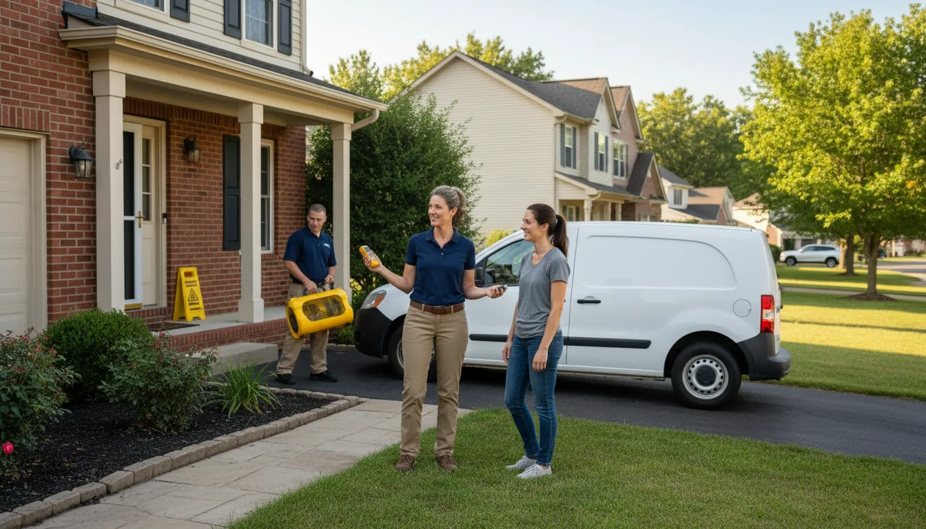 Residential water damage restoration in Berwyn, IL